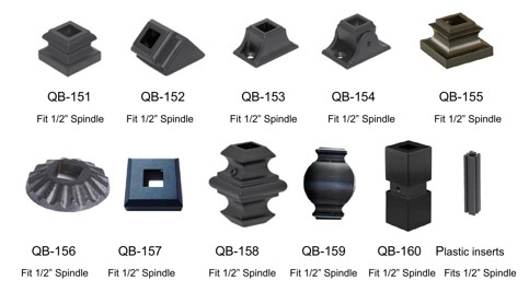 Forxa Spindle Shoes & Bases — QB-151 to QB-160